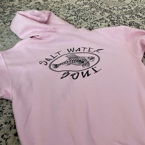 Pink Saltwater Soul hoodie size medium